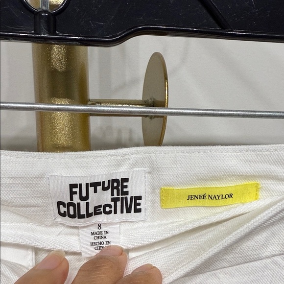 FUTURE COLLECTIVE Size 8Elegant White Women's Trousers - Picture 2 of 10